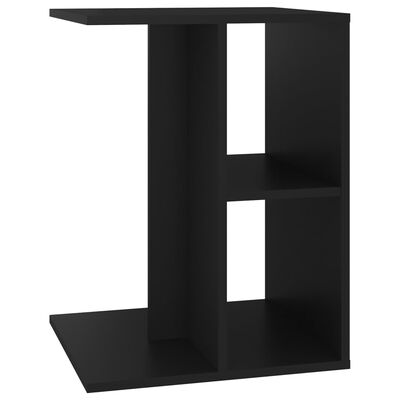 vidaXL Odkládací stolek černý 60 x 40 x 45 cm dřevotříska