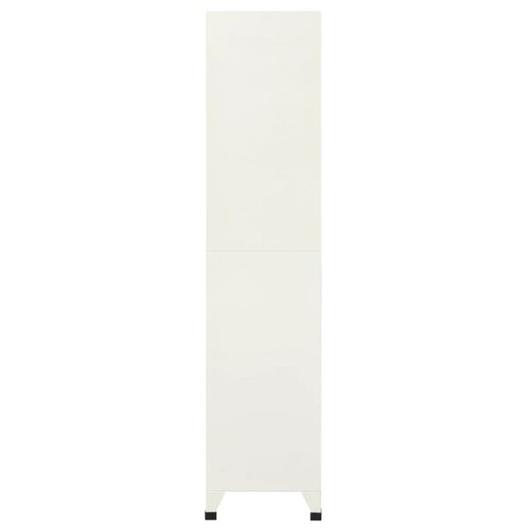 vidaXL Uzamykatelná skříň šedá a modrá 90 x 40 x 180 cm ocel