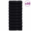 vidaXL Uter&aacute;k pro hosty SOLUND 50 ks Čern&aacute; 50 x 100 cm 550 gsm