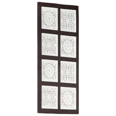 vidaXL Ručně vyřezávaný nástěnný panel MDF 40x80x1,5 cm hnědý a bílý