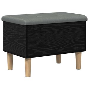 vidaXL &Uacute;ložn&aacute; lavice s pol&scaron;t&aacute;řem Čern&yacute; dub 62 x 42 x 46 cm