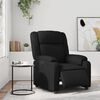 vidaXL Elektrick&eacute; polohovac&iacute; křeslo čern&eacute; uměl&aacute; kůže