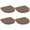 vidaXL Polstry ve 4 kusech 4 ks 100% polyester Taupe 40 x 40 x 5 cm