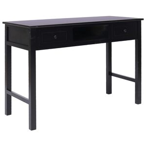vidaXL Psac&iacute; stůl čern&yacute; 110 x 45 x 76 cm dřevo