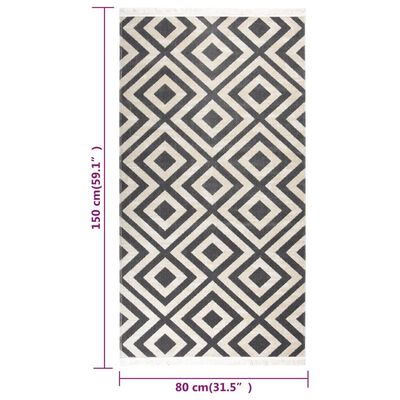 vidaXL Venkovní koberec hladce tkaný 80 x 150 cm světle černobéžový