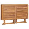 vidaXL Skl&aacute;dac&iacute; zahradn&iacute; j&iacute;deln&iacute; stůl 120 x 120 x 75 cm masivn&iacute; teak