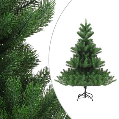 vidaXL Normandská jedle vánoční stromek s LED osvětlením zelený 210 cm