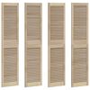 vidaXL Skříňové dveře se dveřmi 4 pcs Přírodní 140.5 x 2.1 x 49.5 cm