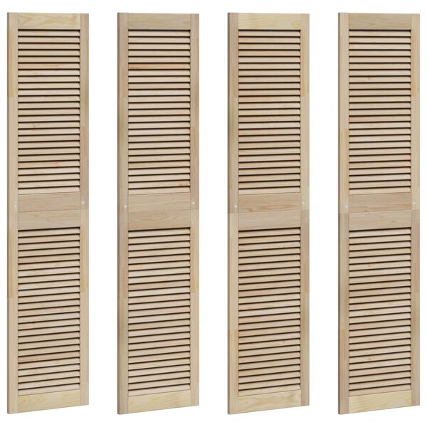 vidaXL Skříňové dveře se dveřmi 4 pcs Přírodní 140.5 x 2.1 x 49.5 cm
