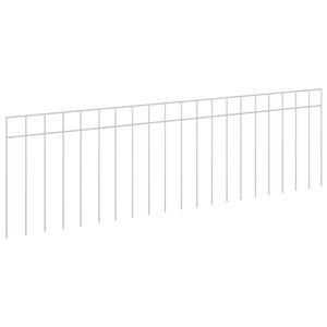 vidaXL Zahradn&iacute; plotov&yacute; panel 24 ks 100 x 30 cm Pozinkovan&aacute; ocel