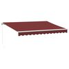 vidaXL Ručně zatahovac&iacute; mark&yacute;za burgundsk&aacute; 350 x 250 cm