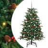 vidaXL Uměl&yacute; v&aacute;nočn&iacute; stromeček Zelen&aacute; 150 cm PVC, kov a plast