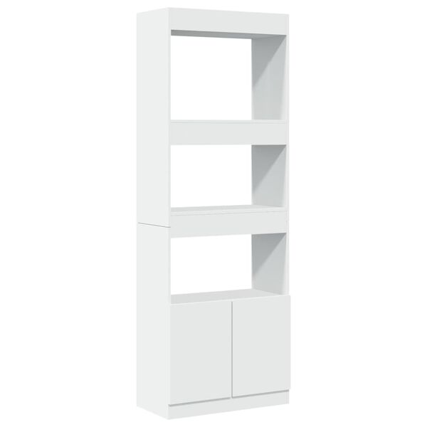 vidaXL Skříň highboard bílá 63 x 33 x 180 cm kompozitní dřevo