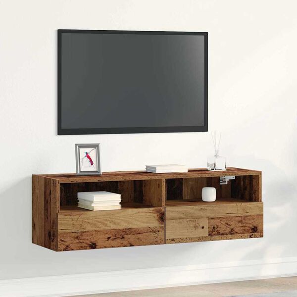 vidaXL TV wall cabinet Star&eacute; dřevo 100 x 30 x 30 cm kompozitn&iacute; dřevo