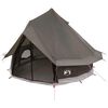 vidaXL Tipi stan se střechou Hnědo&scaron;ed&yacute; 250 x 250 cm Polyester a ocel
