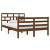 vidaXL R&aacute;m postele medově hněd&yacute; 120x190 cm Small Double masivn&iacute; dřevo