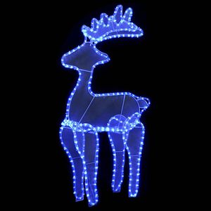 vidaXL Sob v&aacute;nočn&iacute; dekorace s v&yacute;pletem 306 LED diod 60 x 24 x 89 cm