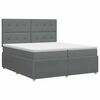 vidaXL Postel boxspring s matrac&iacute; Tmavě &scaron;ed&aacute; 200 x 200 cm Textil