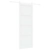 vidaXL Posuvn&eacute; dveře ORKDAL 83 x 232 cm Masivn&iacute; borovicov&eacute; dřevo B&iacute;l&aacute;