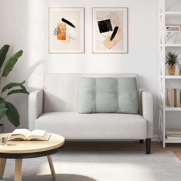 vidaXL Pol&scaron;t&aacute;ř na z&aacute;da Světle &scaron;ed&aacute; 80 x 24 x 50 cm samet