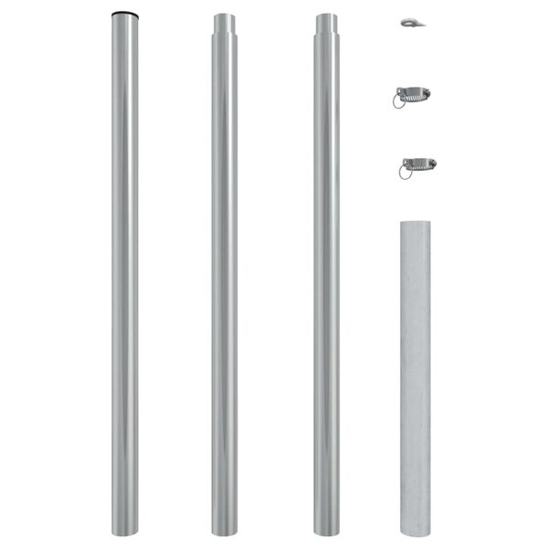vidaXL Sloup pro st&iacute;n&iacute;c&iacute; plachtu 250 cm nerezov&aacute; ocel