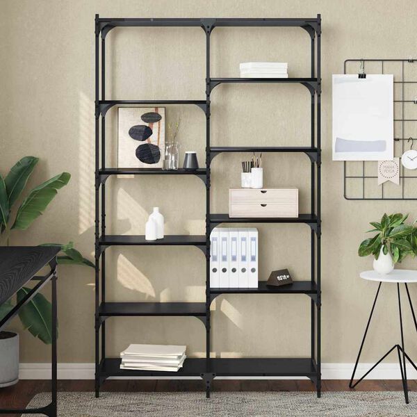 vidaXL Knihovna Čern&yacute; dub 100 x 32 x 170 cm Kompozitn&iacute; dřevo