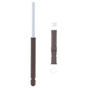 vidaXL Konzole na floating polici 12 B&eacute;žov&aacute; &Oslash;10 x 170 mm Ocel