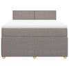 vidaXL Box spring postel s matrac&iacute; taupe 140x190 cm textil