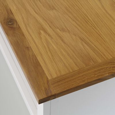 vidaXL TV stolek 90 x 35 x 48 cm masivní dubové dřevo