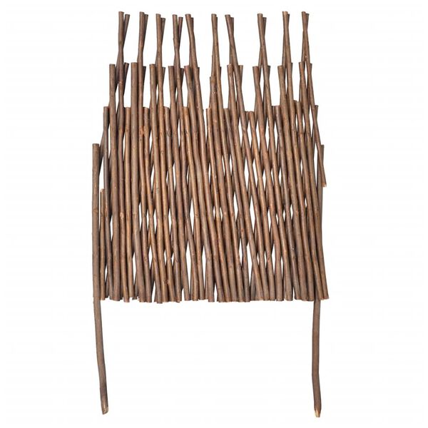 vidaXL Vrbov&yacute; plot s mř&iacute;žov&iacute;m 5 ks 170 x 37 cm