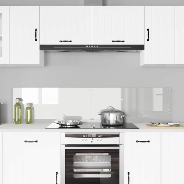 vidaXL Kuchyňská zástěna 2 pcs Transparentní 90 x 40 cm tvrzené sklo