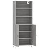 vidaXL Skř&iacute;ň highboard &scaron;ed&aacute; sonoma 69,5 x 34 x 180 cm kompozitn&iacute; dřevo