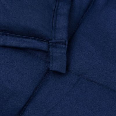 vidaXL Zátěžová deka modrá 135 x 200 cm 10 kg textil