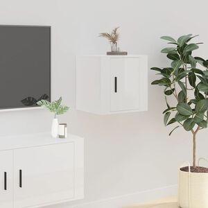vidaXL N&aacute;stěnn&aacute; TV skř&iacute;ňka b&iacute;l&aacute; s vysok&yacute;m leskem 40 x 34,5 x 40 cm