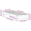 vidaXL R&aacute;m postele Hněd&aacute; 90 x 210 cm Masivn&iacute; borov&eacute; dřevo