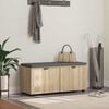 vidaXL Chodbičkov&aacute; lavice s pol&scaron;t&aacute;řem Sonoma dub 100 x 38 x 46 cm