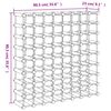 vidaXL Stojan na v&iacute;no na 72 lahv&iacute; 90,5x23x90,5 cm masivn&iacute; borov&eacute; dřevo