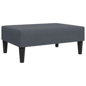 vidaXL Podnožka tmavě &scaron;ed&aacute; 77 x 55 x 31 cm samet