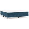 vidaXL Box spring postel s matrac&iacute; tmavě modr&aacute; 160x200 cm samet