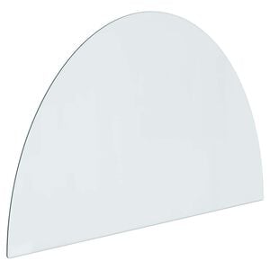 vidaXL Skleněn&aacute; deska k krbu Transparentn&iacute; 800 x 500 mm Sklo