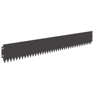 vidaXL Okraj tr&aacute;vn&iacute;ku 30 pcs 103 x 15 cm Ocel Čern&aacute;