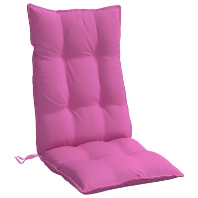 vidaXL Podušky na židli s vysokým opěradlem 2 ks růžové látka oxford
