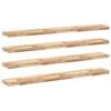 vidaXL Plovouc&iacute; police 4 ks 140 x 20 x 4 cm neo&scaron;etřen&eacute; ak&aacute;ciov&eacute; dřevo