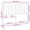 vidaXL Čelo postele bílé 125,5 x 4 x 100 cm masivní borovice