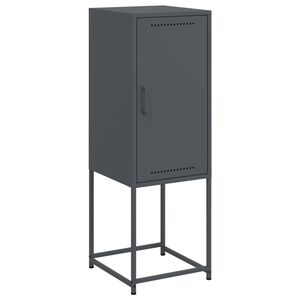 vidaXL Skř&iacute;ň highboard antracitov&aacute; 36 x 39 x 107 cm ocel