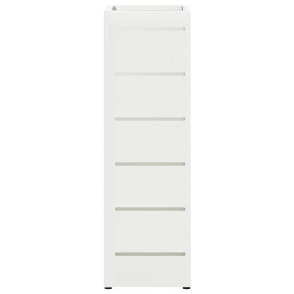 vidaXL Stojan na slunečn&iacute;ky s &uacute;loži&scaron;těm B&iacute;l&aacute; 15,5 x 15,5 x 49 cm Ocel