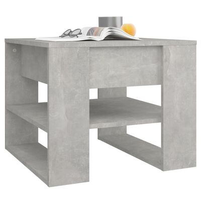 vidaXL Konferenční stolek betonově šedý 55,5x55x45 cm kompozitní dřevo