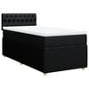 vidaXL Box spring postel s matrac&iacute; čern&aacute; 100 x 200 cm textil