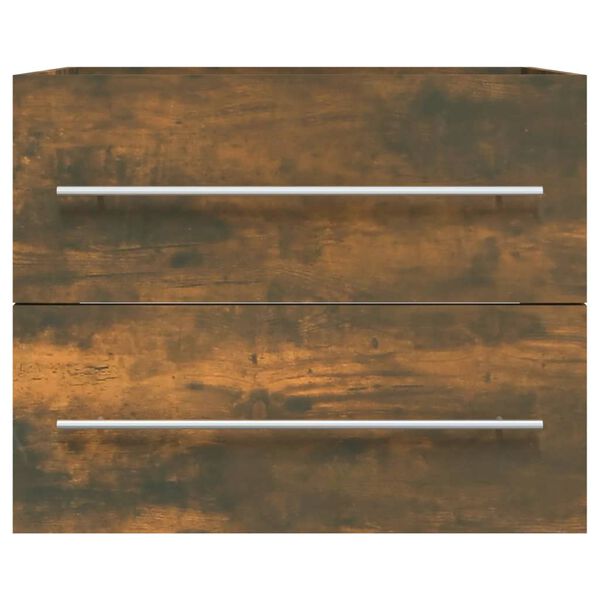 vidaXL Skř&iacute;ňka pod umyvadlo kouřov&yacute; dub 60x38,5x48 cm kompozitn&iacute; dřevo