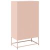 vidaXL Skříň highboard růžová 68x39x123 cm ocel